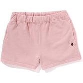 PIGMENT DYED ONE POINT SWEAT SHORTS LADIES