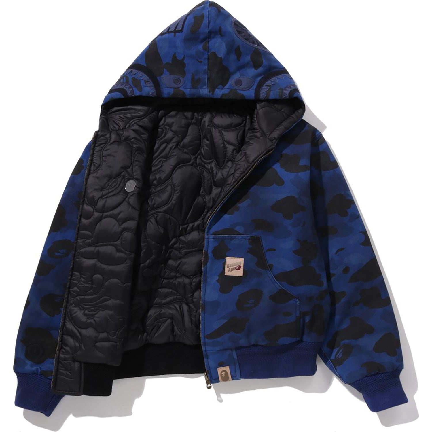 SOLID 1ST CAMO REVERSIBLE SHARK ZIP HEAVY JACKET MENS