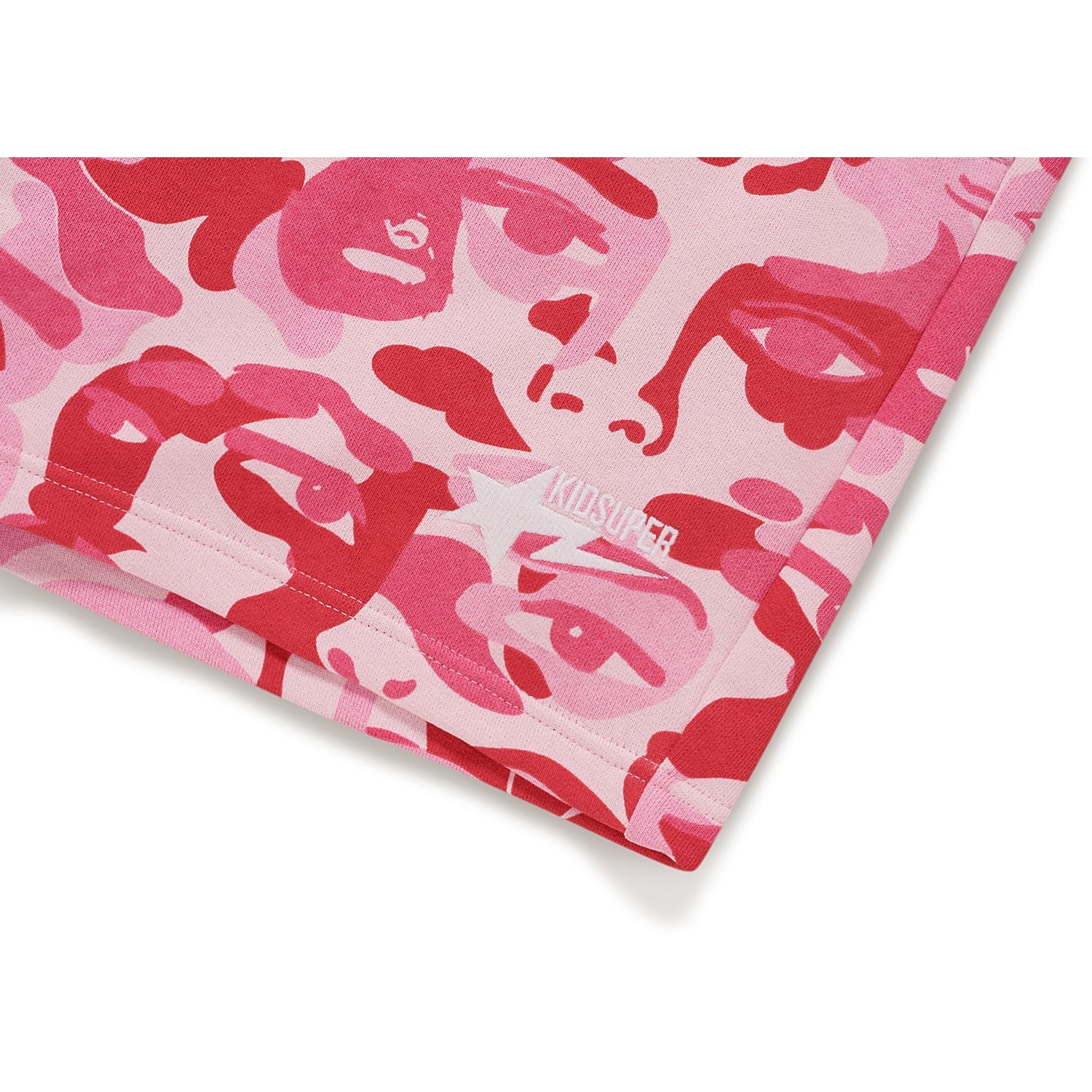 BAPE X KIDSUPER CAMO SWEAT SHORTS MENS