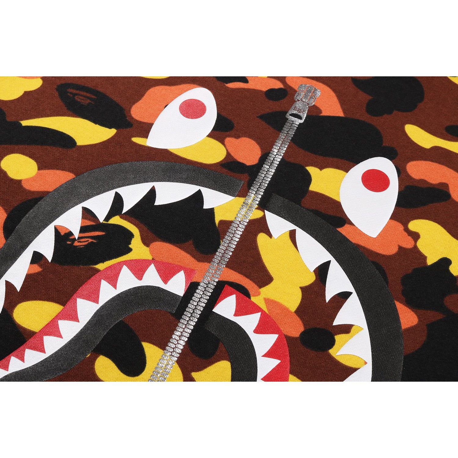 1ST CAMO SHARK CREWNECK SWEATSHIRT MENS