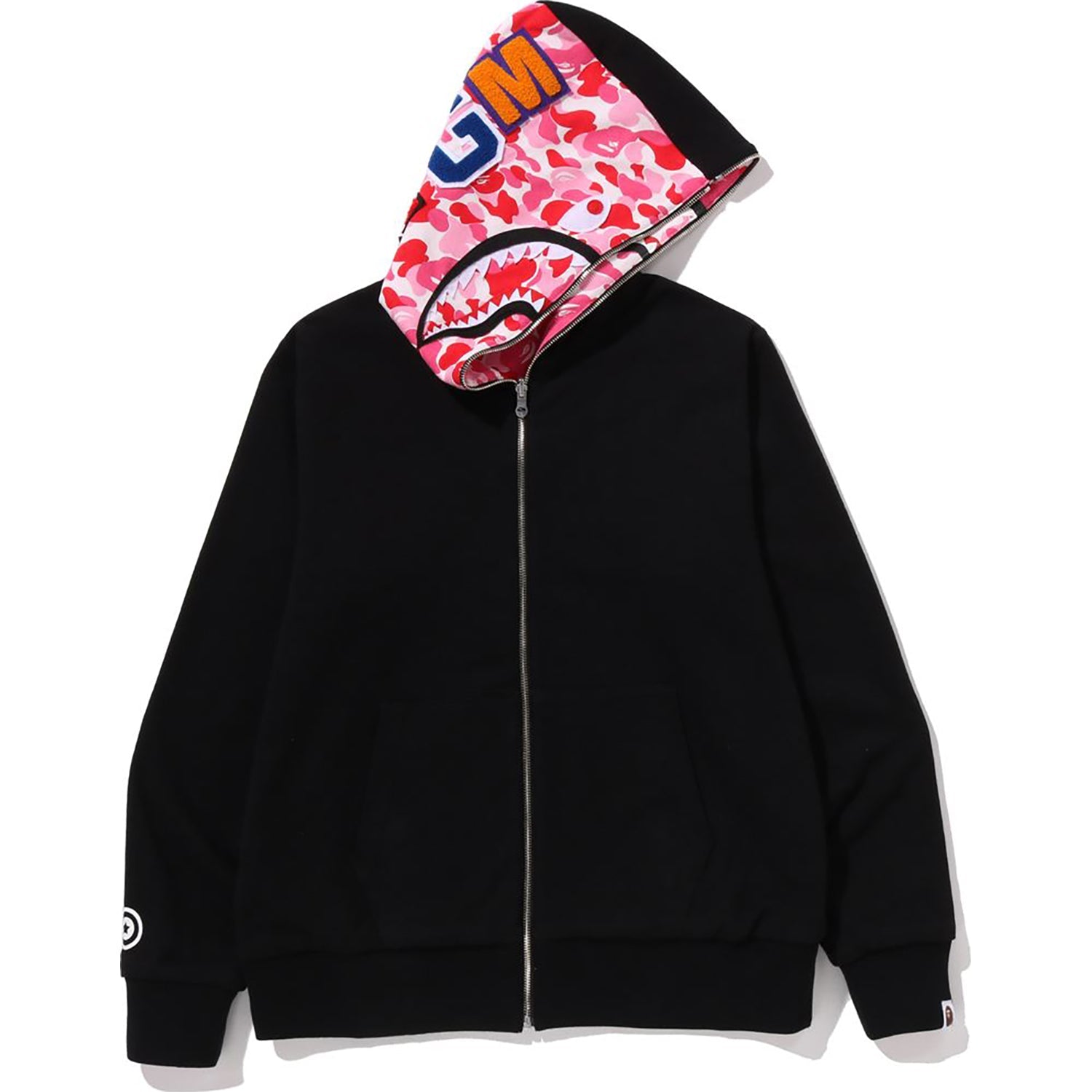 ABC CAMO REVERSIBLE SHARK FULL ZIP HOODIE MENS